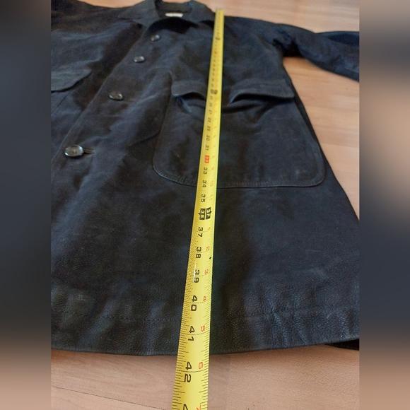 💃😎🧨💥Men's black leather lambswool jacket. Made in Italy .Cerruti 1881 - Picture 6 of 12